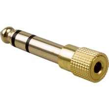 Gorgeous Kulaklık Adaptörü Stereo Gold Fiş 1/4 Inç Erkek - 1/8 Inç (Yurt Dışından)