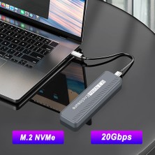 Gorgeous M.2 Nvme SSD Muhafazası Usb3.2 20 Gbps Type-C SSD Muhafazası (Yurt Dışından)