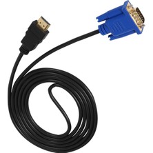 Gorgeous Hdtv HDMI Altın Erkek - VGA Erkek 15PIN Adaptör Kablosu 6ft 1.8m 1080P (Yurt Dışından)