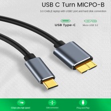 Gorgeous 5 Gbps USB Tip C - Mikro-B 3.0 Kablosu 3A Mikro-B Kablo Kablosu, 0,5m (Yurt Dışından)