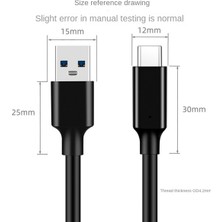 Gorgeous 3x Usb3.2 10GBPS Tip C Kablo USB A - Tip-C 3.2 Veri Kablosu, 1m (Yurt Dışından)