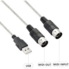 Gorgeous USB Mıdı Kablo Adaptörü, Klavye Için Led'li A Erkekten Mıdı Din'e (Yurt Dışından)