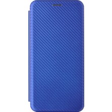 Seashell Digital Karbon Fiber Doku Deri Kılıf Samsung Galaxy A02S (166.5X75.9X9.2MM) Için Otomatik Emici Stand Kapağı (Yurt Dışından)