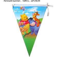 GIFT-BAG-10PCS Disney Winnie The Pooh Tema Doğum Günü Partisi Malzemeleri Süslemeleri Çocuklar Için Aile Partisi Winnie The Pooh Afiş Plakaları Bardak Payet (Yurt Dışından)