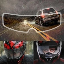 EFN Store Motosiklet Kask Vizör Yağmur Kaydırıcı Su Kaydırıcı Lens Geniş Görüş Açılı