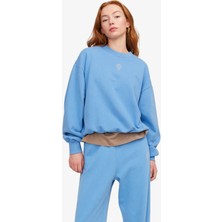 Jjxx Jxjada Kadin Mavi Sweatshirt 12244363-SILVERLAKEBLUE