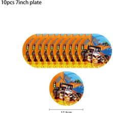 Banner-1set Araba Yarışı Çocuk Doğum Günü Partisi Dekorasyon Hot Wheels Tek Kullanımlık Sofra Balon Bardak Plaka Masa Örtüsü Bebek Duş Parti Malzemeleri (Yurt Dışından)