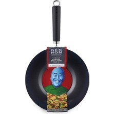 ​​Ken Hom KH427001 Karbon Çelik 27cm Yapışmaz Wok Tava