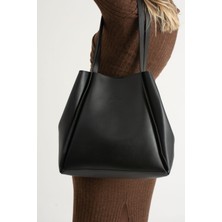 Nbi Bags Siyah Yavrulu Omuz Çantası