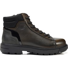 Greyder 16270 Erkek Haki Hakiki Deri Casual Bot