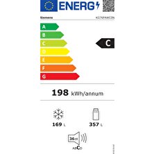 Siemens KG76PAWC0N 526LT No-Frost Kombi Tipi Beyaz Buzdolabı