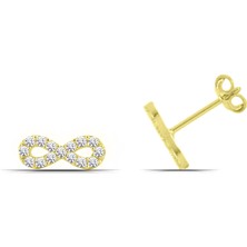 Parmas Design Sonsuzluk Temalı 925 Ayar Gümüş Kadın Küpe