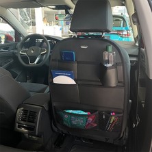 Deniz Tuning Ford Cougar Lüks Deri Organizer Koltuk Arkası Düzenleyici Koruyucu Siyah 1 Adet