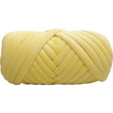 Dogula 1kg Kadife Tıknaz Iplik Kol Örgü Dıy Yıkanabilir Yumuşak Ağırlık Iplik Tüpü Dev Sarı (Yurt Dışından)