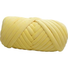 Dogula 1kg Kadife Tıknaz Iplik Kol Örgü Dıy Yıkanabilir Yumuşak Ağırlık Iplik Tüpü Dev Sarı (Yurt Dışından)