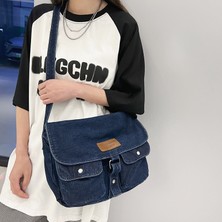 Love Home Ilkbahar Yaz Orijinal Küçük Taze Çapraz Omuz Denim Büyük Kapasiteli Omuz Çantasısı (Yurt Dışından)