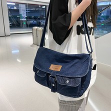 Love Home Ilkbahar Yaz Orijinal Küçük Taze Çapraz Omuz Denim Büyük Kapasiteli Omuz Çantasısı (Yurt Dışından)