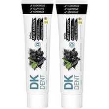 Dk Dent Dkdent Aktif Karbonlu Florürsüz Diş Doğal Macunu 75 Ml X 2 Adet