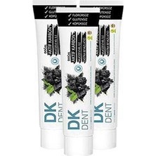 Dk Dent Dkdent Aktif Karbonlu Florürsüz Diş Doğal Macunu 75 Ml X 3 Adet