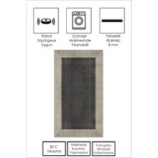 Life Decortiva Dijital Baskı Makinede Yıkanabilir Kaymaz Taban Leke Tutmaz Salon Halısı Mutfak Halısı Balkon Halısı ve Yolluk