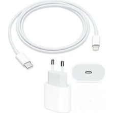 Auris Apple 20W Usb-C iPhone 11 12 13 Pro Max Yeni Nesil Hızlı Şarj Aleti Seti Kablo ve Adaptör