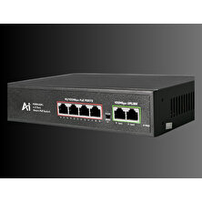 Bester Switch 4 Port Poe Switch + 2 Port Uplink Port