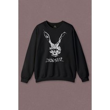 So Cool Unisex Sweatshirt Donnie Darko Beyaz Tavşan Film Movie Dark Baskılı Sweatshirt
