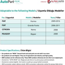 Alpha Auto Part Fiat Grande Punto Için Cam Kriko Teli Tamir Takımı- Ön Sağ