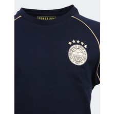 Fenerbahçe Çocuk 5 Yıldız Biyeli Gold Logo Tshır