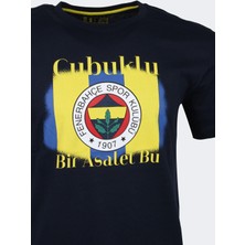 Fenerbahçe Erkek Trıbun Çubuklu Baskılı Tshırt