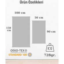 Alsuar Hasır Jakarlı Su Emici 2'li 100X150 50X90 El Yüz Havlu Seti EHSR23