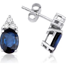 Mas Diamond Safir Küpe