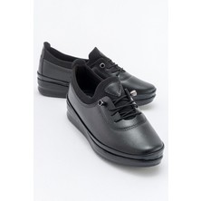 Ccway Kaydırmaz Lastikli Günlük Ayakkabı SİYAH CİLT SİYAH