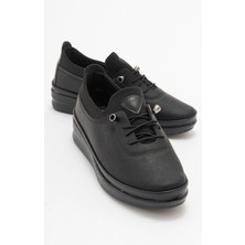 Ccway Kaydırmaz Lastikli Günlük Ayakkabı SİYAH ZÜMRÜT SİYAH