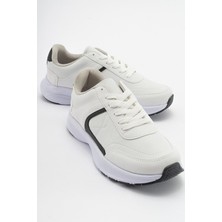 Ccway Kaydırmaz Kadın Spor Ayakkabı BEYAZ SİYAH