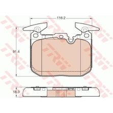 Trw GDB1943 GDB1943 3410 6 799 805 On Fren Balatası Bmw F20 F30 F22 F23
