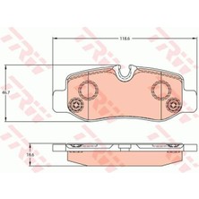 Trw GDB2102 GDB2102 Fren Balatası Arka Vito W447 14-