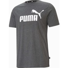 PUMA ESS Heather Tee 586736-01 ERKEK Siyah Tişört