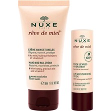 Nuxe Reve De Miel Hand And Nail Cream 30ML - Lip Stick Dudak Bakımı 4g