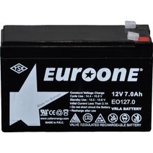 Euroone EO127.0 12 Volt - 7 Amper Akü (150 x 65 x 90 Mm)