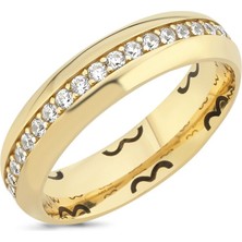 Sembol Gold Altın Alyans Taşlı 5mm Bayan