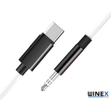 Winex JH30 Type-C To 3.5mm Aux Ses Kablosu Beyaz