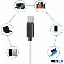 Winex JH30 Type-C To 3.5mm Aux Ses Kablosu Beyaz