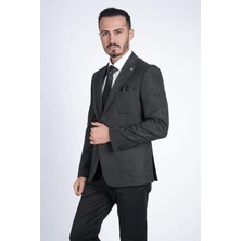 Guild Bonn Torba Cep Dokuma Ceket Lacivert