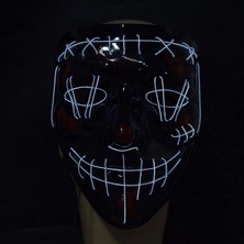 Kidspartim Halloween Maske Neon Beyaz Işıklı