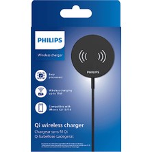 Philips DLP9017 Hızlı 15W Qi Wireless Şarj Cihazı Siyah