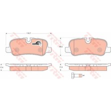 Trw GDB1632 Fren Balatası Arka Range Rover Sport 05-13 Dıscovery 04-