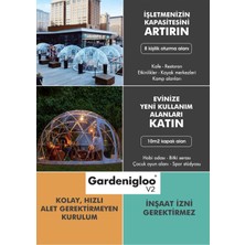 Gardenigloo 8 Kişilik Şeffaf Iglo Çadır 10 M2