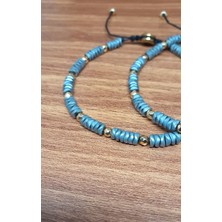 Gaıa&Amor Hematit Doğal Taş Çift Bileklik