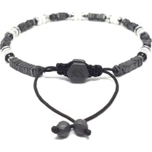 Gaıa&Amor Hematit Kedi Gözü Unisex Bileklik
